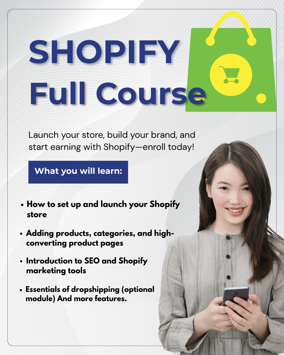The Complete Shopify course: Build & And Scale your Store.